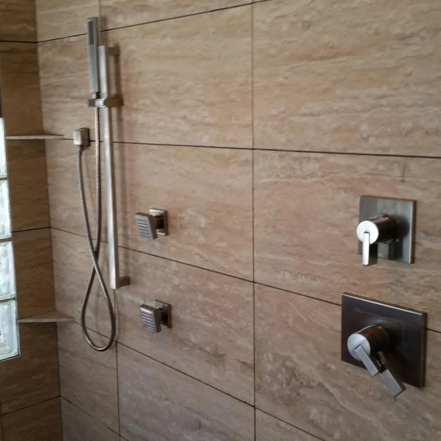 Shower fixture installation for Water Heater Replacement in Utica
